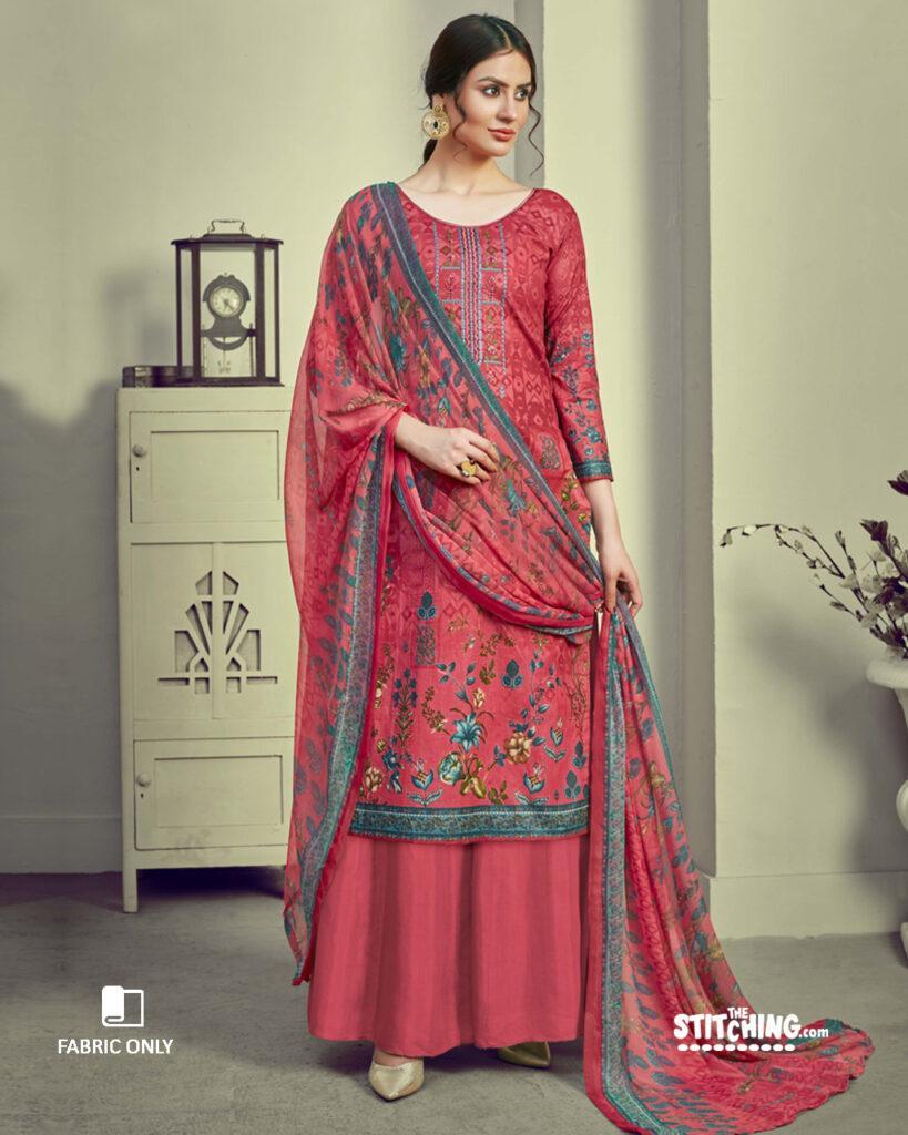 rosy-red-pure-cotton-print-unstitched-dress-material-the-stitching