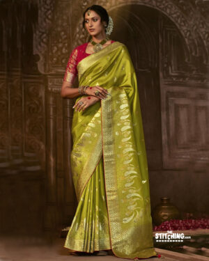 Green Art Silk Saree