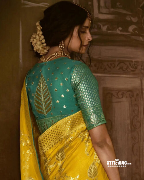 Yellow Art Silk Saree