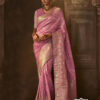 Pink Art Silk Saree