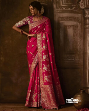 Red Art Silk Saree