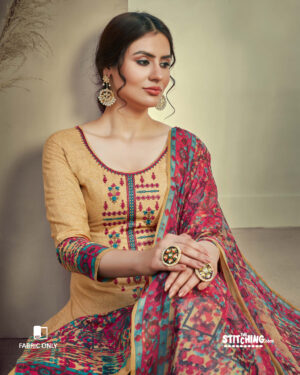 Beige Dress Materail