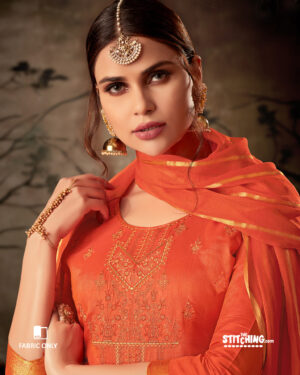 Orange Dress Material