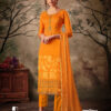 Orange dress material