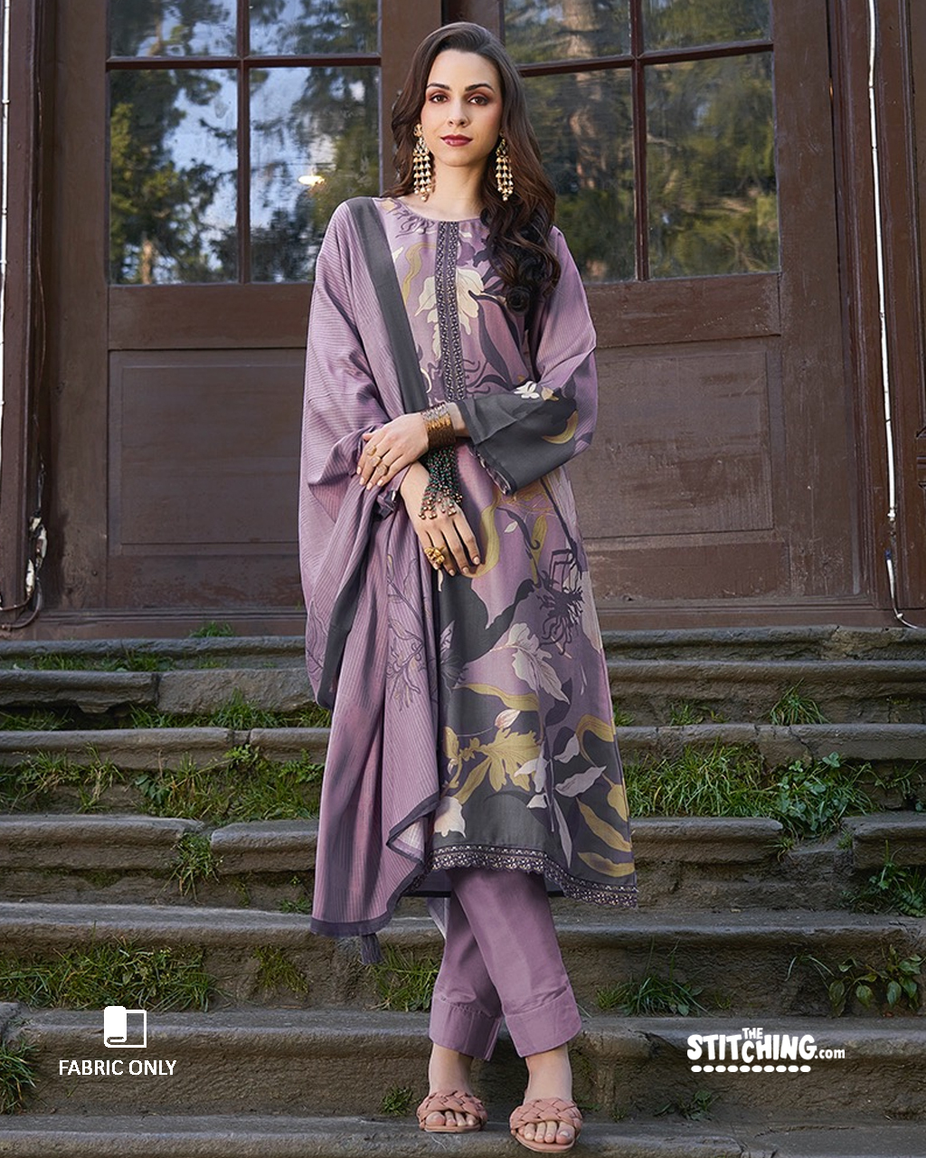 Purple Dress Material