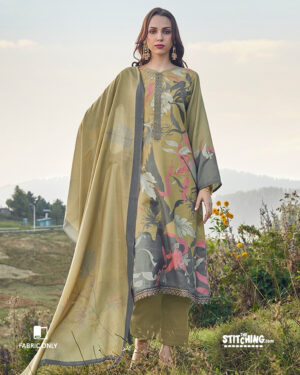 Green Dress Material