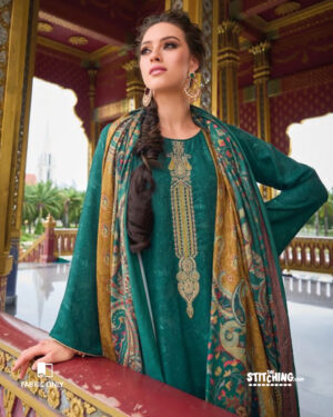 Green Dress Material