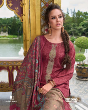 Maroon Dress Material