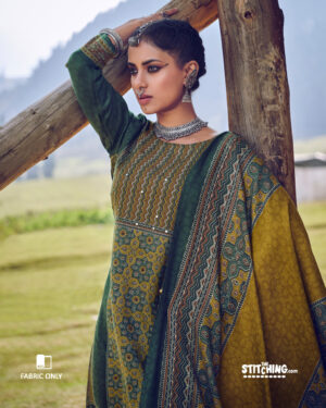 Green Dress Material