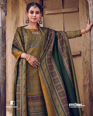 Green Dress Material