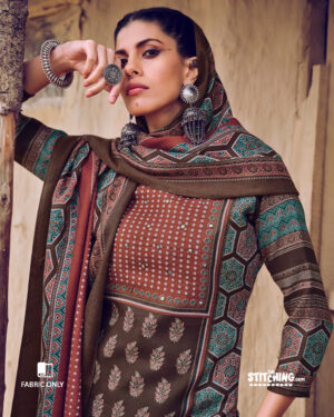 Brown Dress Material