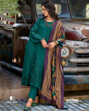 Green unstitched Fabric Material