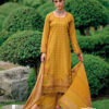 Yellow Unstitched Dress Material
