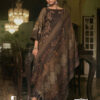 Brown Unstitched Dress Material