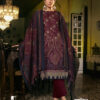 Maroon Unstitched Dress Material