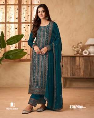 Dark Green Dress Material