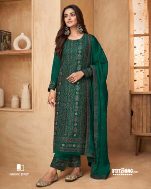 Green Dress Material