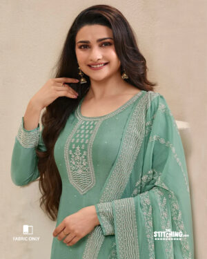 Green Dress Material