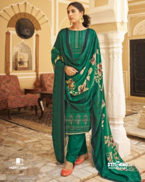 Green Dress Material