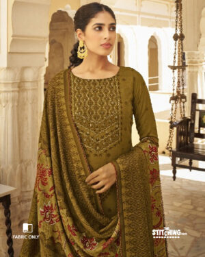 Green Dress Material