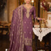 Purple Unstitched Dress Material
