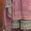 Purple unstitched salwar suit material
