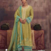 Yellow unstitched salwar suit material