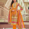 Yellow Unstitched Salwar Suit