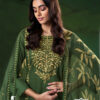 Green Unstitched Salwar Suit