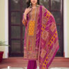 Pink Unstitched Salwar Suit