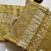 Green Unstitched Dress Material