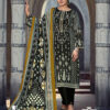 Black unstitched dress material
