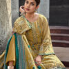 Yellow unstitched dress material