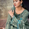 Grey unstitched dress material