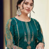Green Unstitched Dress Material