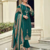 Green Unstitched Dress Material