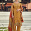 Yellow Unstitched Dress Material