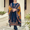 Blue Unstitched Dress Material