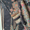 Black Unstitched Dress Material