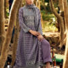 Purple Unstitched Dress Material