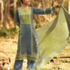 Green Unstitched Dress Material
