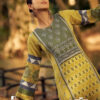 Yellow Unstitched Dress Material