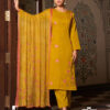 Yellow Unstitched Dress Material