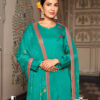Green Unstitched Dress Material