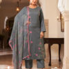 Grey Unstitched Dress Material
