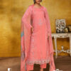 Pink Unstitched Dress material