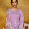 Purple Unstitched Dress material