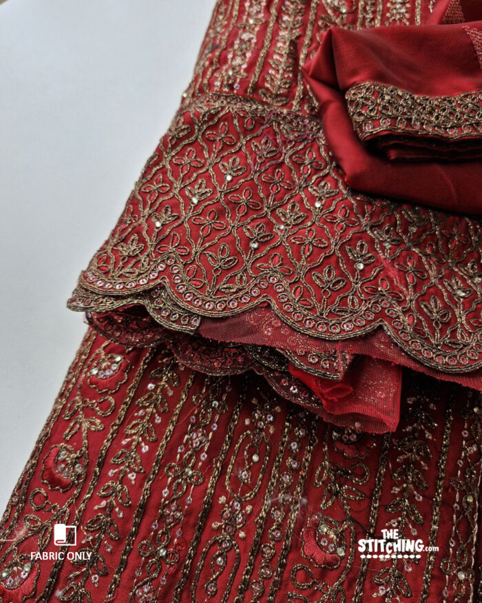 Red Dress Material