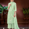 Green Unstitched Dress Material