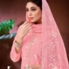 Pink Unstitched Dress Material